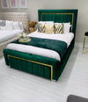 GOLDEN STRIP BED FRAME WITH MATTRESS & STORAGE OPTION