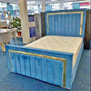 GOLDEN STRIP BED FRAME WITH MATTRESS & STORAGE OPTION