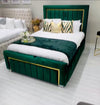 GOLDEN STRIP BED FRAME WITH MATTRESS & STORAGE OPTION