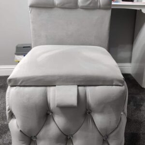 Royal Chesterfield upholstered Chair Storage - SJ Dream Beds