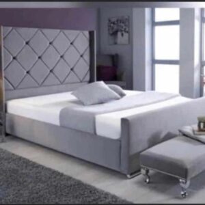 Malia Shimmer Wingback Bed - SJ Dream Beds