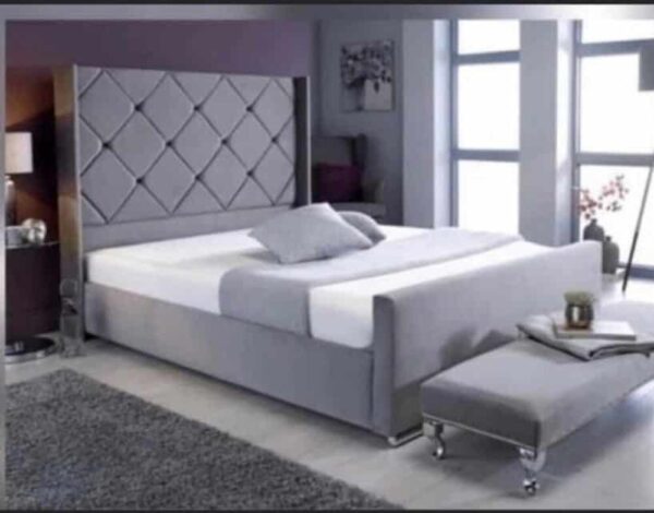 Malia Shimmer Wingback Bed - SJ Dream Beds