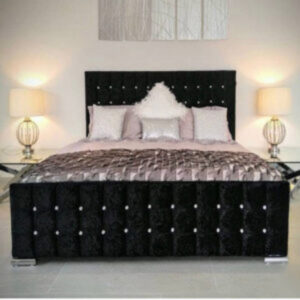 Valencia Luxury Cube Upholstered Bed - SJ Dream Beds