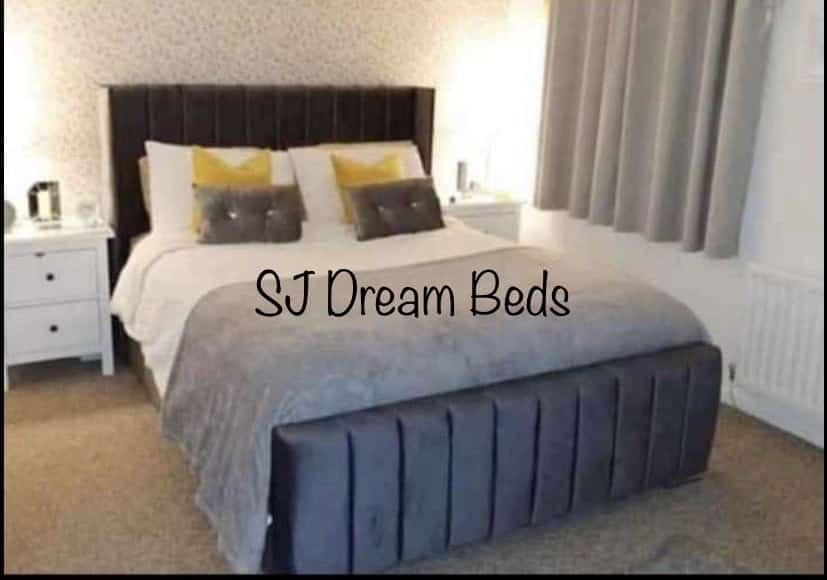Linear Wingback Bed - SJ Dream Beds